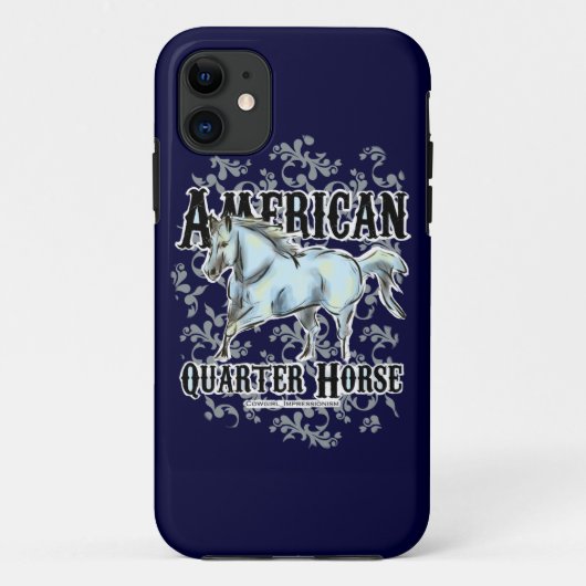 Amerikanischer Quarterhorse Case-Mate iPhone Hülle (Rückseite)