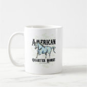 Amerikanischer Quarterhorse Kaffeetasse (Links)
