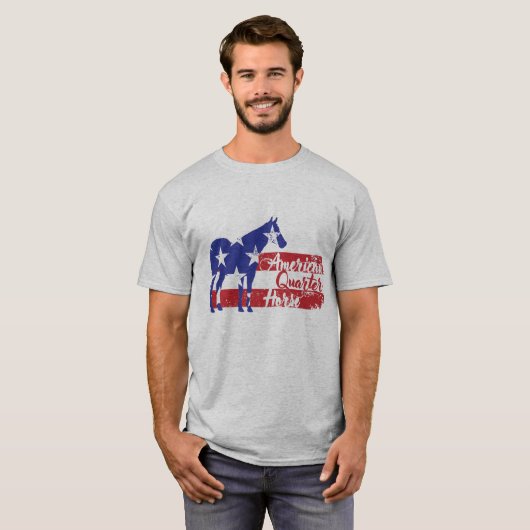 Amerikanischer Quarterhorse T-Shirt (Vorne ganz)
