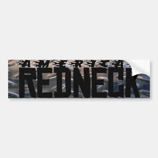 Amerikanischer Redneck Autoaufkleber (Vorne)