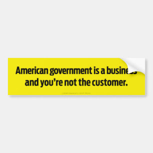 Amerikanischer Regierungs-Autoaufkleber Autoaufkleber