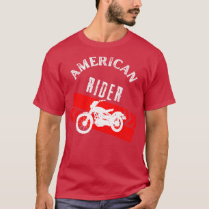 Amerikanischer Reiter Motorrad Vintage Biker T-Shirt