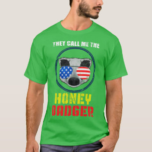 Amerikanischer Retro-Honigdachs T-Shirt