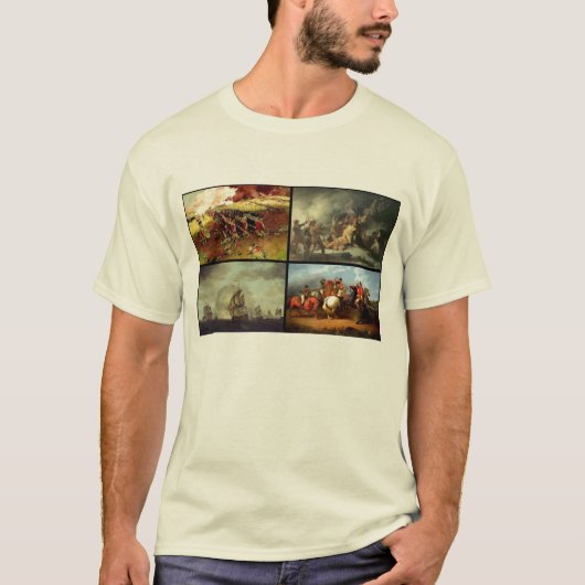 Amerikanischer Revolutionärs-Kriegscollage T-Shirt (Vorderseite)