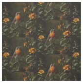 Amerikanischer Robin Bird im Garten Stoff (Muster)