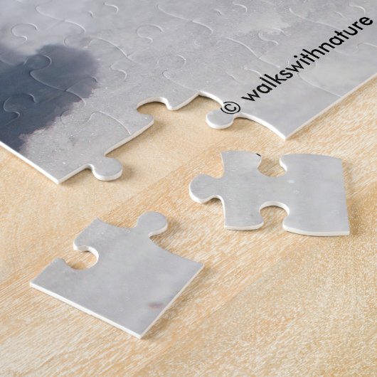 Amerikanischer Robin im Schnee Puzzle (Seite)