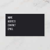 Amerikanischer roter Sportwagen Visitenkarte (Rückseite)