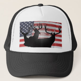 Amerikanischer Rotwildjäger Truckerkappe