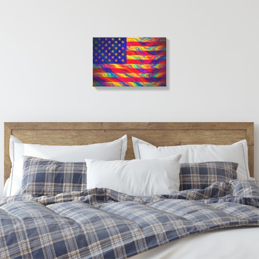 Amerikanischer Ruhm Leinwanddruck (Insitu (Schlafzimmer))