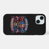 AMERIKANISCHER RÜPEL iPhone 15 HÜLLE (Rückseite (Horizontal))