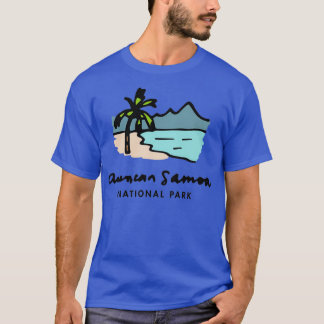Amerikanischer Samoa-Nationalpark Handgezeichnet T-Shirt
