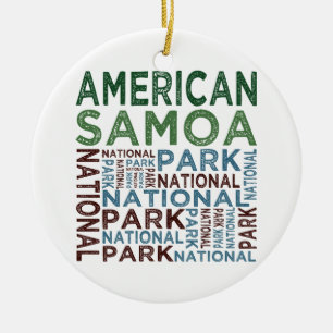 Amerikanischer Samoa-Nationalpark Keramikornament