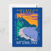 Amerikanischer Samoa-Nationalpark Ofu Strand gestö Postkarte (Vorne/Hinten)