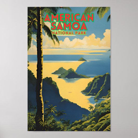 Amerikanischer Samoa-Nationalpark Poster (Vorne)