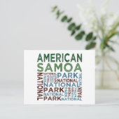 Amerikanischer Samoa-Nationalpark Postkarte (Stehend Vorderseite)