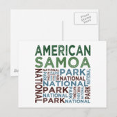 Amerikanischer Samoa-Nationalpark Postkarte (Vorne/Hinten)