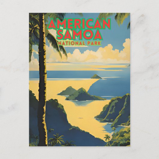 Amerikanischer Samoa-Nationalpark Postkarte (Vorderseite)