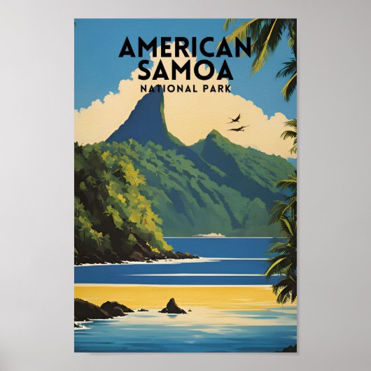 Amerikanischer Samoa-Nationalpark Vintag Poster (Vorne)