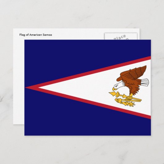 Amerikanischer Samoa Postkarte (Vorne/Hinten)