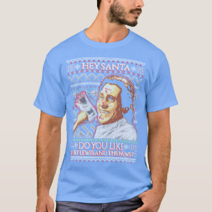 Amerikanischer Santa Weihnachtsmann hässliches Xma T-Shirt