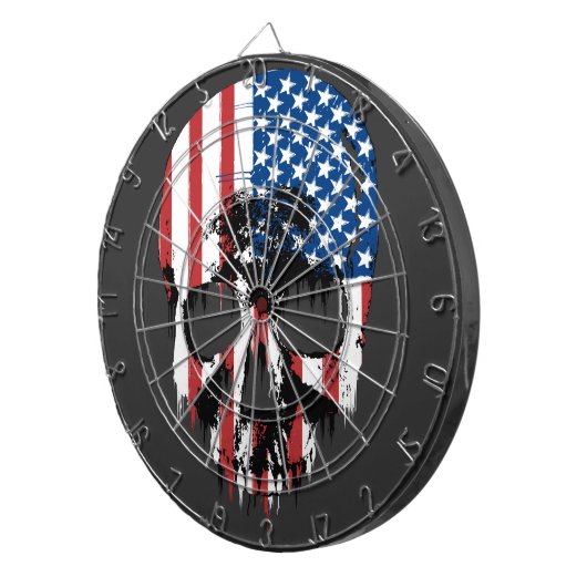 Amerikanischer Schädel Dartscheibe (Vorderseite rechts)