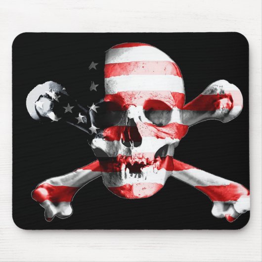 Amerikanischer Schädel Mousepad (Vorne)