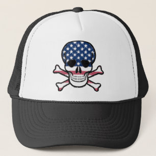 Amerikanischer Schädel Truckerkappe