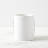 Amerikanischer schwarzer Labrador USA-Flagge Lab-B Kaffeetasse (Mittel)