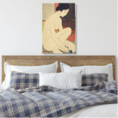 Amerikanischer Soldat auf dem Pferderücken um 1848 Leinwanddruck (Insitu (Schlafzimmer))