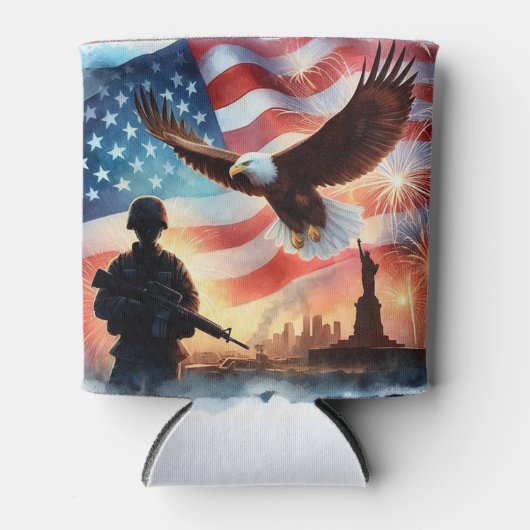 Amerikanischer Soldat Dosenkühler (Vorderseite)