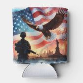 Amerikanischer Soldat Dosenkühler (Rückseite)