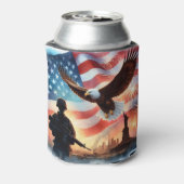 Amerikanischer Soldat Dosenkühler (Kanne Rückseite)