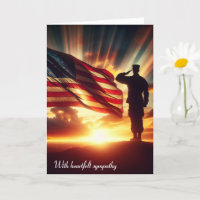 Amerikanischer Soldat für Beileid würdigen