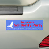 Amerikanischer solidaritäts-Party-Autoaufkleber Autoaufkleber (Auf Auto)