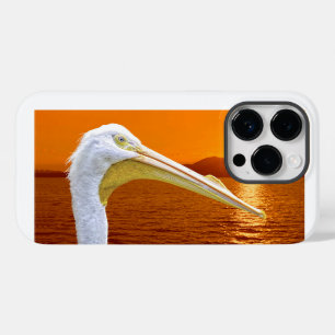 Amerikanischer Sonnenuntergang auf dem Weißen Peli Case-Mate iPhone 14 Pro Hülle