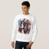 Amerikanischer Spaniel Veteran Sweatshirt (Vorne ganz)