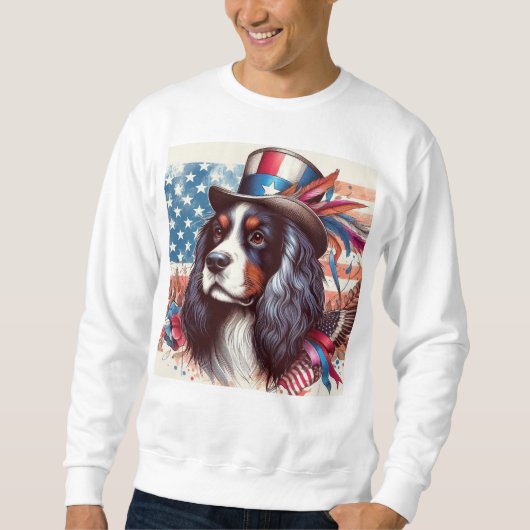 Amerikanischer Spaniel Veteran Sweatshirt (Vorderseite)