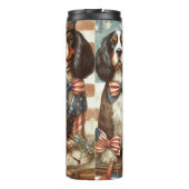 Amerikanischer Spaniels-Hund Thermosbecher (Rückseite)