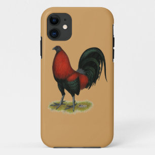 Amerikanischer Spielhahn Schwarz Rot Case-Mate iPhone Hülle
