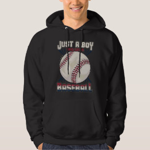 Amerikanischer Sportfan Baseball Jungen Batter Bas Hoodie