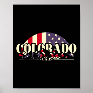 Amerikanischer Staat Colorado Poster