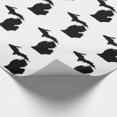 Amerikanischer Staat von Michigan Geschenkpapier (Ecke)