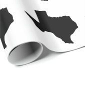 Amerikanischer Staat von Texas Geschenkpapier (Rolleneckpunkt)