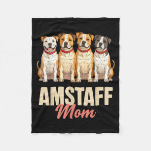 Amerikanischer Staffordshire-Mama-Tierliebhaber-We Fleecedecke