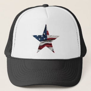 Amerikanischer Stern-Hut Truckerkappe