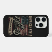 Amerikanischer Stil – Geist des Road Bikers iPhone Hülle (Rückseite (Horizontal))