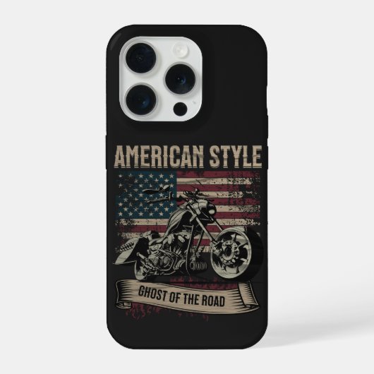Amerikanischer Stil – Geist des Road Bikers iPhone Hülle (Rückseite)