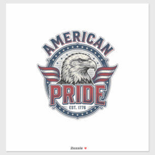Amerikanischer Stolz Adler Vintage Patriotisches D Aufkleber