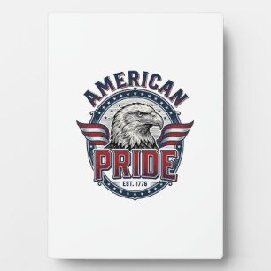 Amerikanischer Stolz Adler Vintage Patriotisches D Fotoplatte