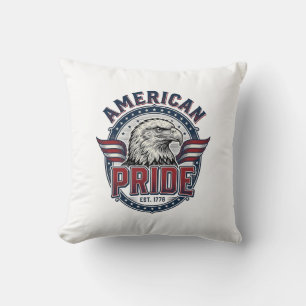 Amerikanischer Stolz Adler Vintage Patriotisches D Kissen